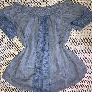 OTS denim blouse